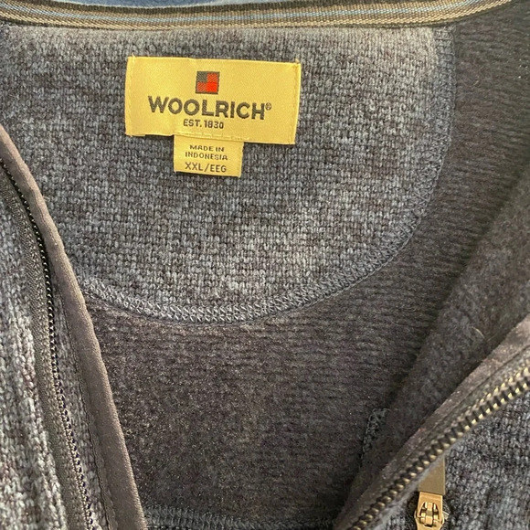 Woolrich Anglers 1/4 zip fleece/sweater midnight blue. Size XXL. Big and… - Picture 3 of 7
